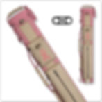 Instroke Promise Pink ISXCR Hope, Cure 2x4 Hard Leather Pool Cue Case