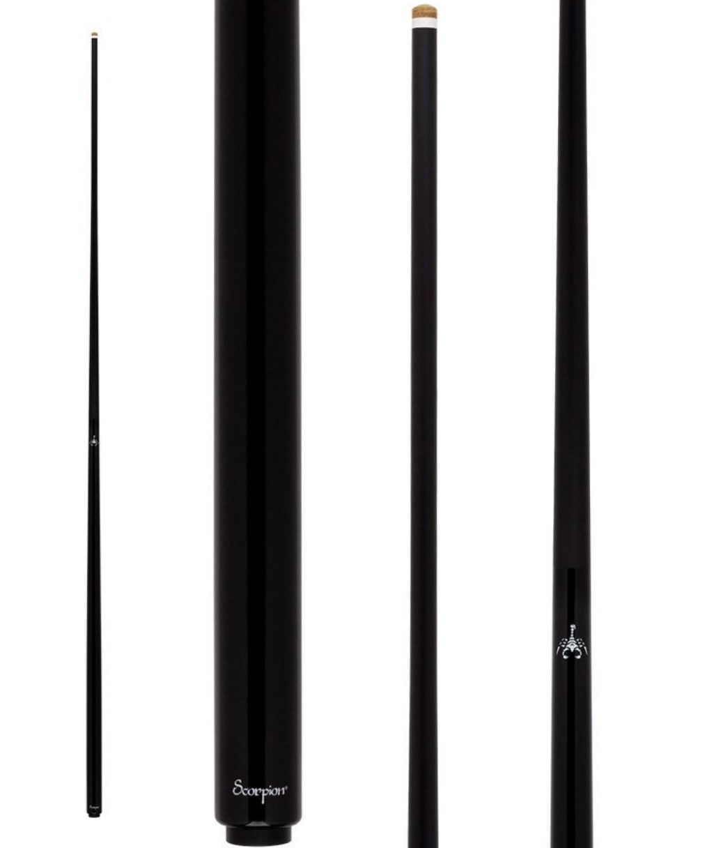 Scorpion SCOOP01 Black Fiberglass One-Piece Pool Cue
