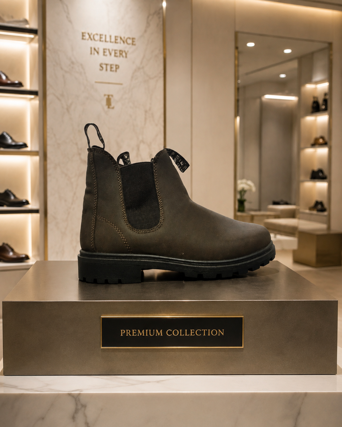 🤎 Premium Brown Chelsea Boots 🤎Size 4Y(36)