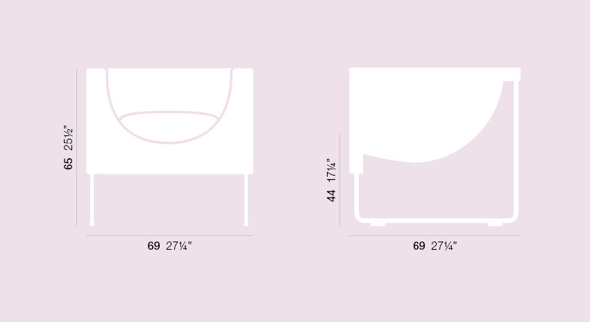 Thumbnail: NUBE ARMCHAIR TWO-TONES