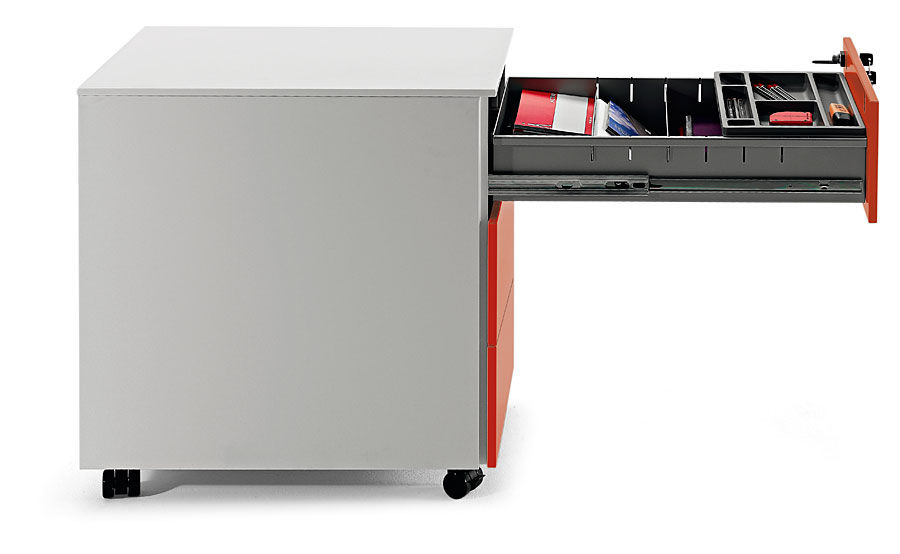 Thumbnail: KOVOVÝ KONTEJNER DUO (3 zásuvky, s příslušenstvím)