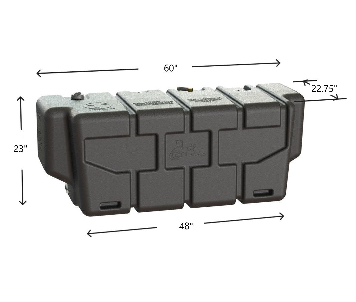 Titan 100 Gallon Poly Transfer Fuel Tank Dimensions