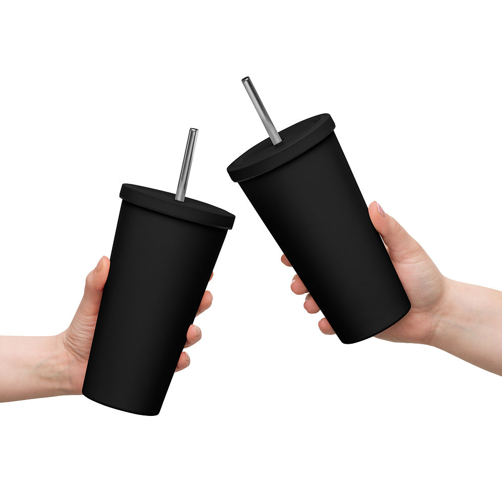 Thumbnail: Official Take Flight Premium Insulated tumbler with a straw