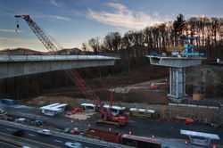 Bridge Construction, Near Asheville, NC (12-23) #3B