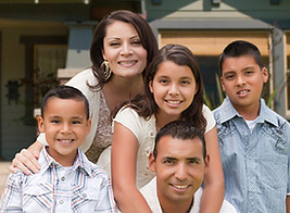 Smiling Family Outdoors