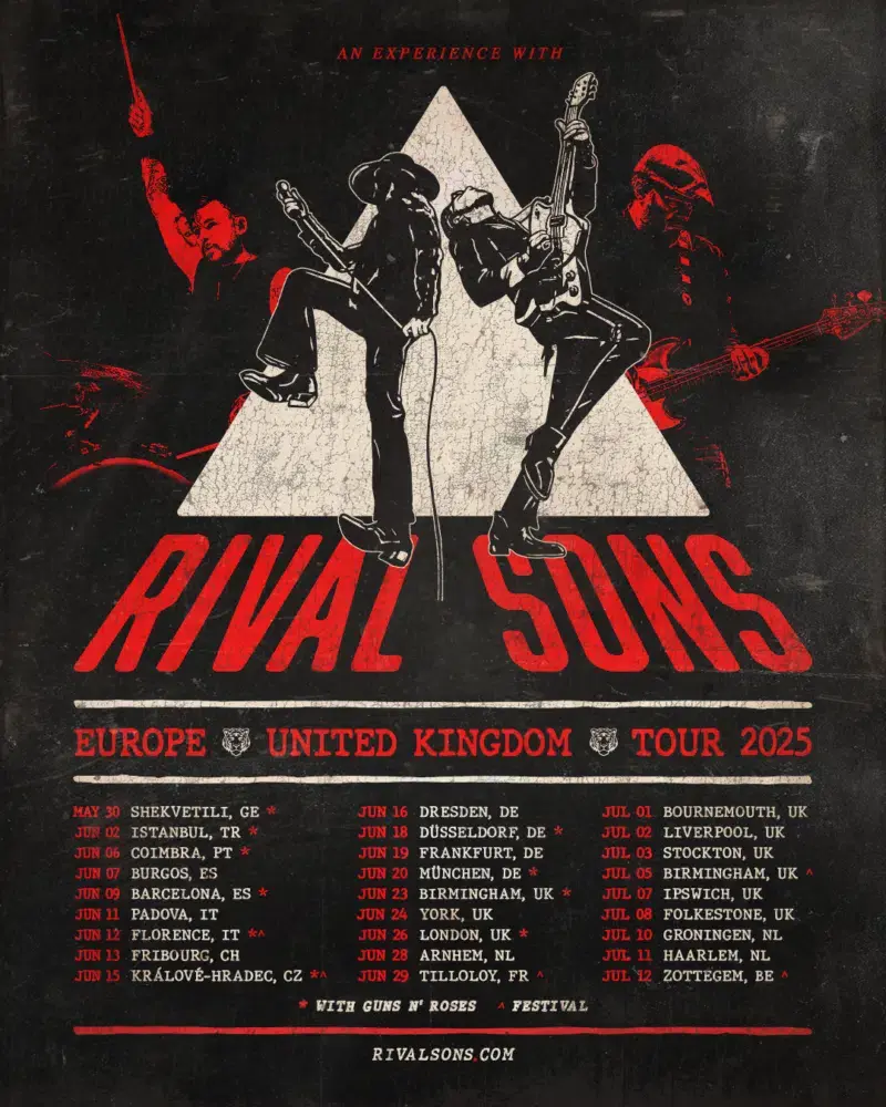 Rival Sons EU tour bij Brothers In RAW.