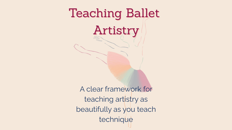 The Geeky Ballerina logo for the how to teach ballet artistry course