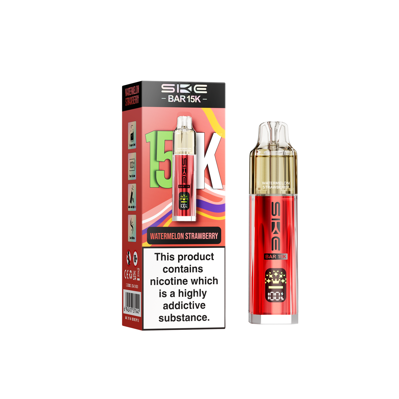 WATERMELON STRAWBERRY SKE BAR 15K POD KIT