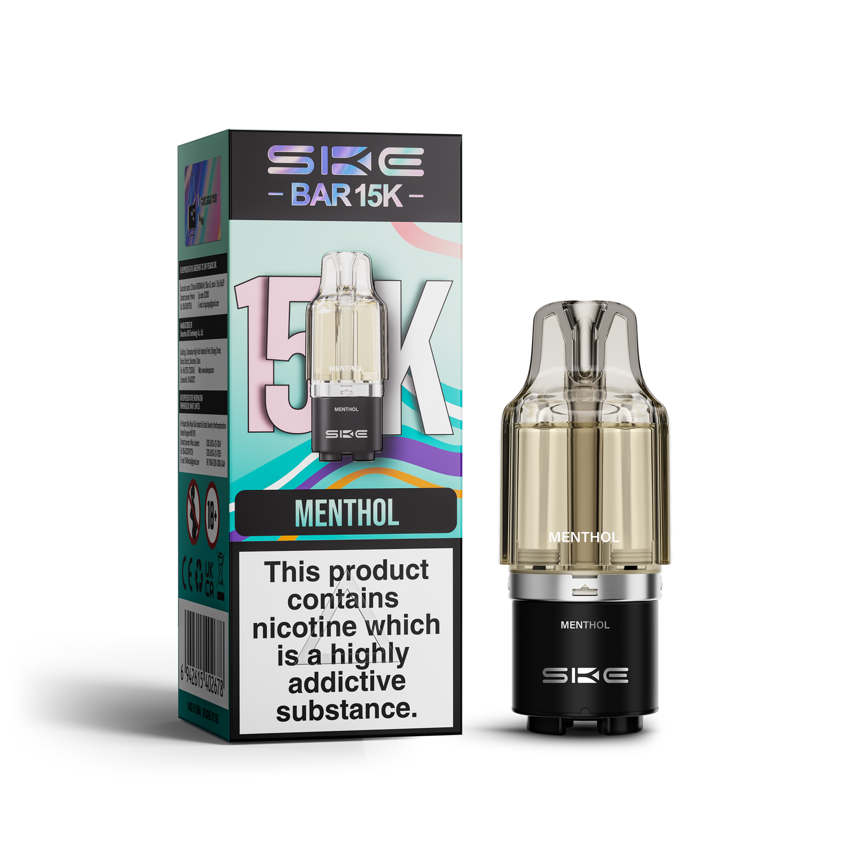 MENTHOL SKE BAR 15K REFILL POD