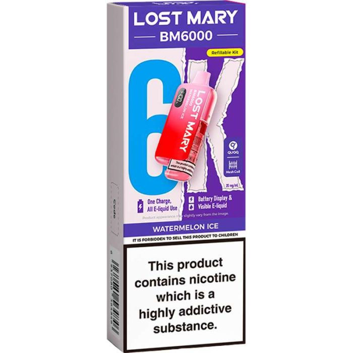 Thumbnail: WATERMELON ICE LOST MARY BM6000 POD KIT
