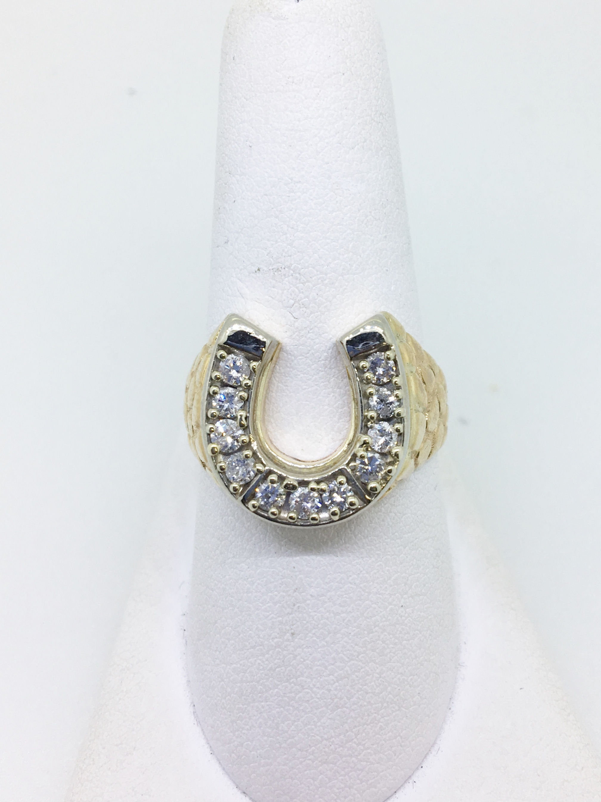 10K yellow gold .5 carat total weight