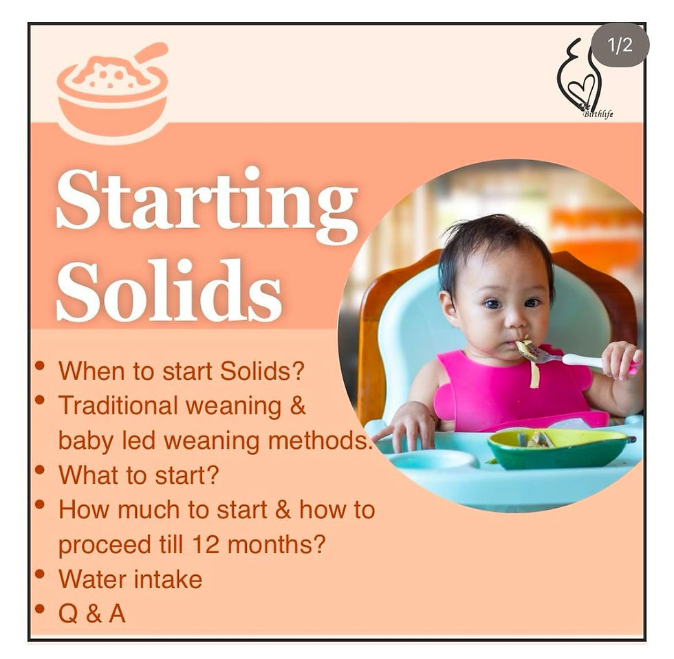 STARTING SOLIDS LIVE
