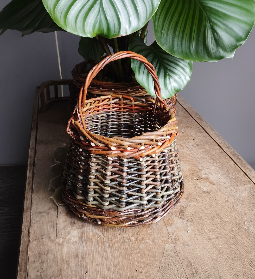 Petit panier - zig zag