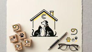 Una persona accarezza il proprio cane in un appartamento luminoso, rappresentando il diritto alla detenzione di animali domestici in ambito condominiale.