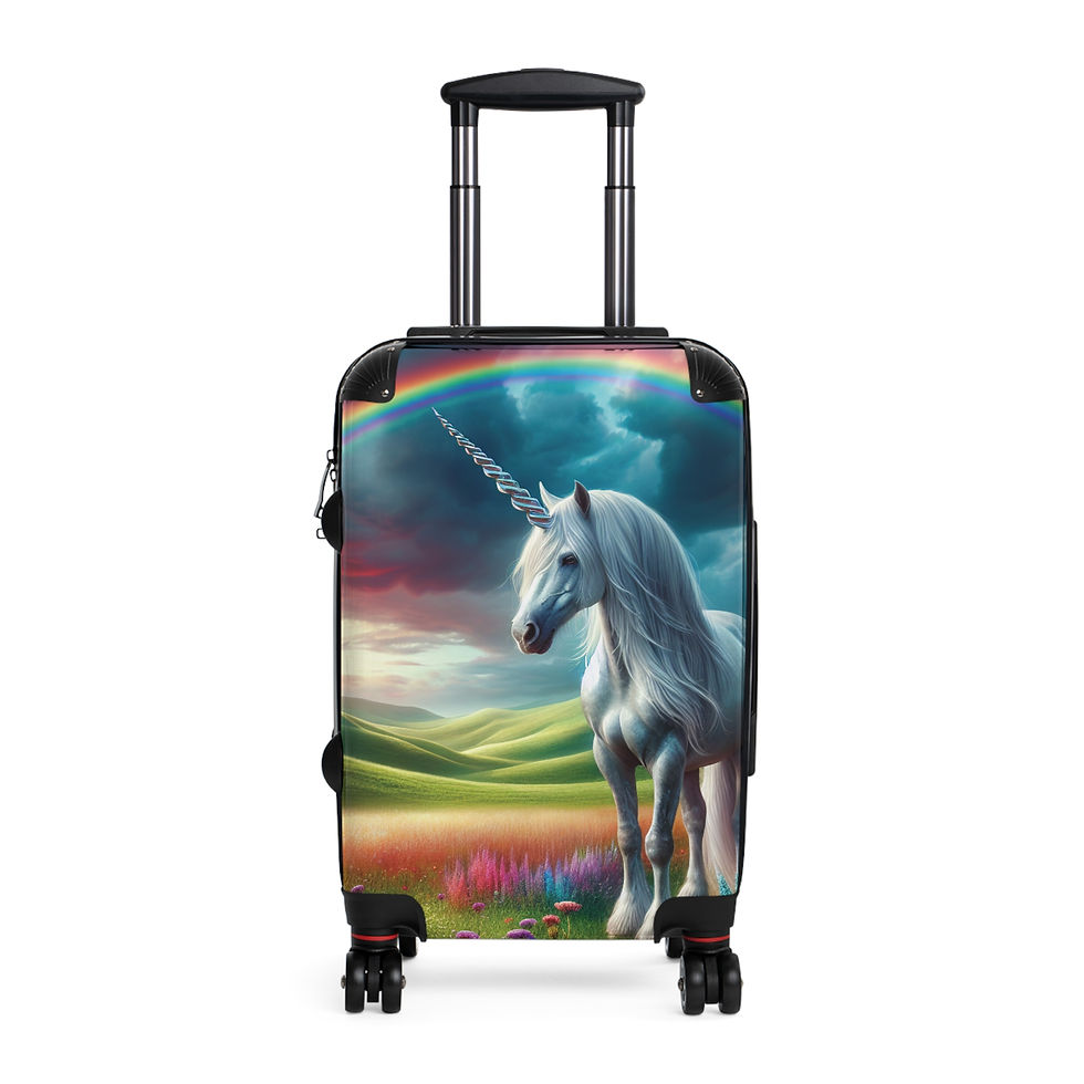 Unicorn and Rainbow Suitcase 