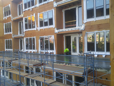 Commercial apartments Pli-Dek installation