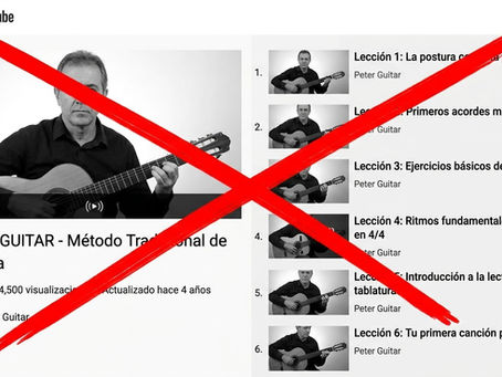 ¿Qué diferencia hay entre una lista de reproducción de YouTube y el Método Paganini?