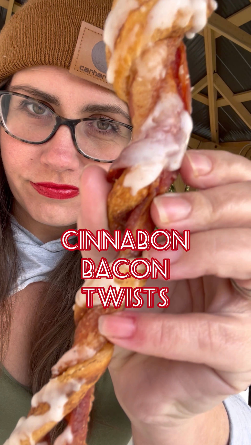 Cinnamon Bun Bacon Twists