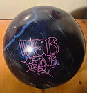 Purple and blue mica ball