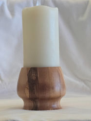 Candle base made from pin with 3 inch column candle