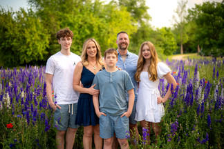 teenagers and parents at wild flowers