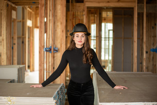 realtor branding session in new build home