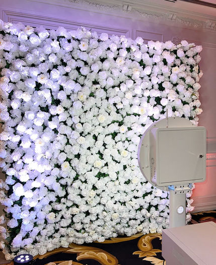 White Flower Wall Rental, Seven Wonders Event Rentals, Mahopac, NY, Westchester County, NY