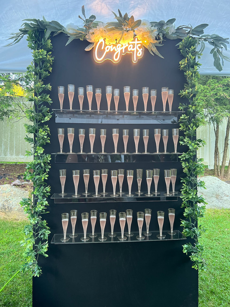 Graduation Party Champagne Wall