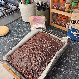 Dónal's Double-Chocolate Brownies with Smarties and Marshmallows!🤎