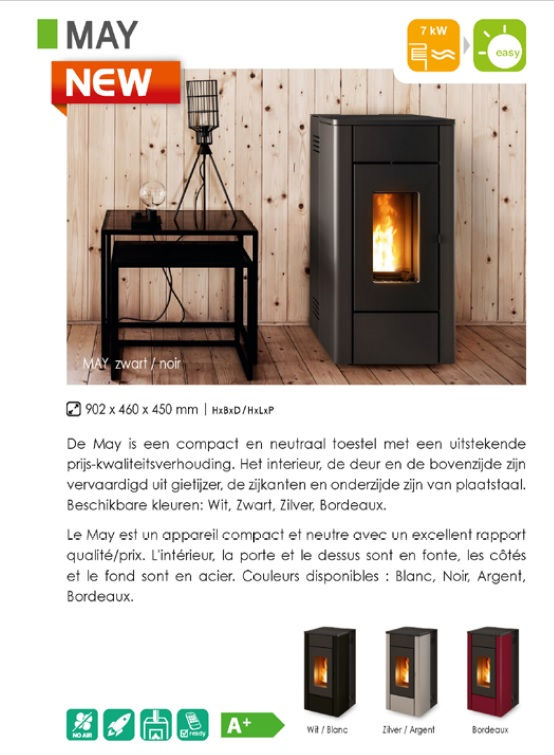 Thumbnail: MCZ May Easy 7KW pelletkachel