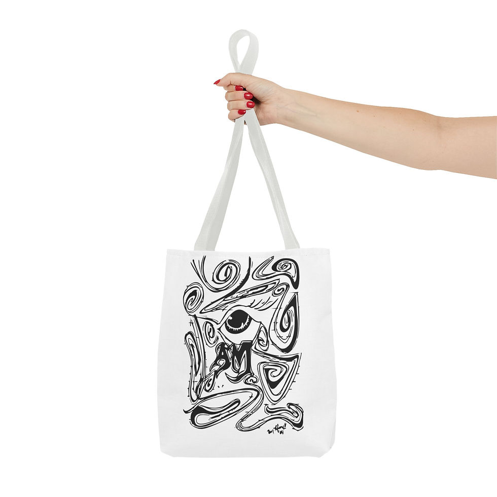 Thumbnail: Eye Am Presence Tote: Reflections of Self Tote Bag