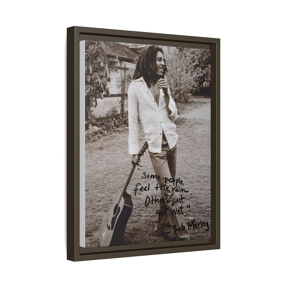 Thumbnail: Feel the Rain: A Bob Experience: Matte Canvas, Framed (Multi-color)