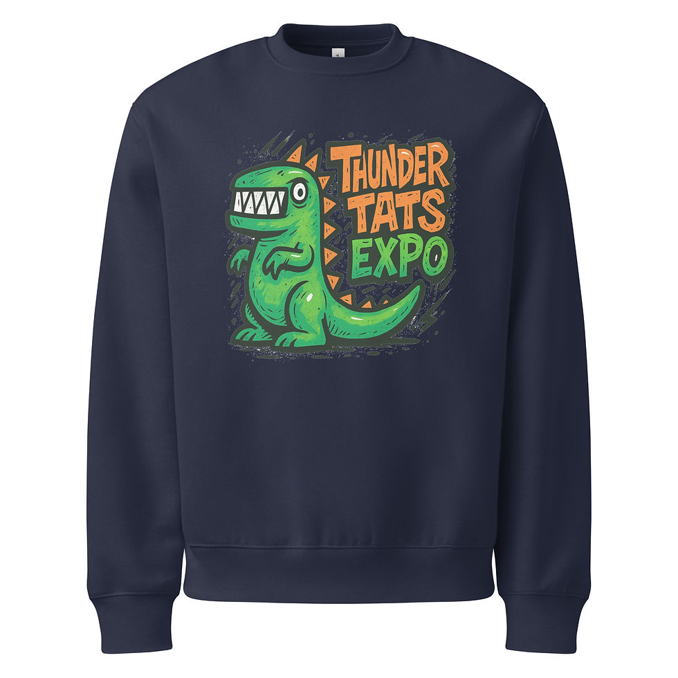 Thumbnail: Oversized heavyweight sweatshirt- DinoDesign by Royale Ochoa