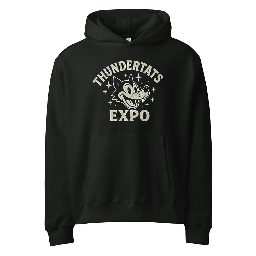 Thumbnail: Oversized heavyweight hoodie- Wolf Design by Royale Ochoa