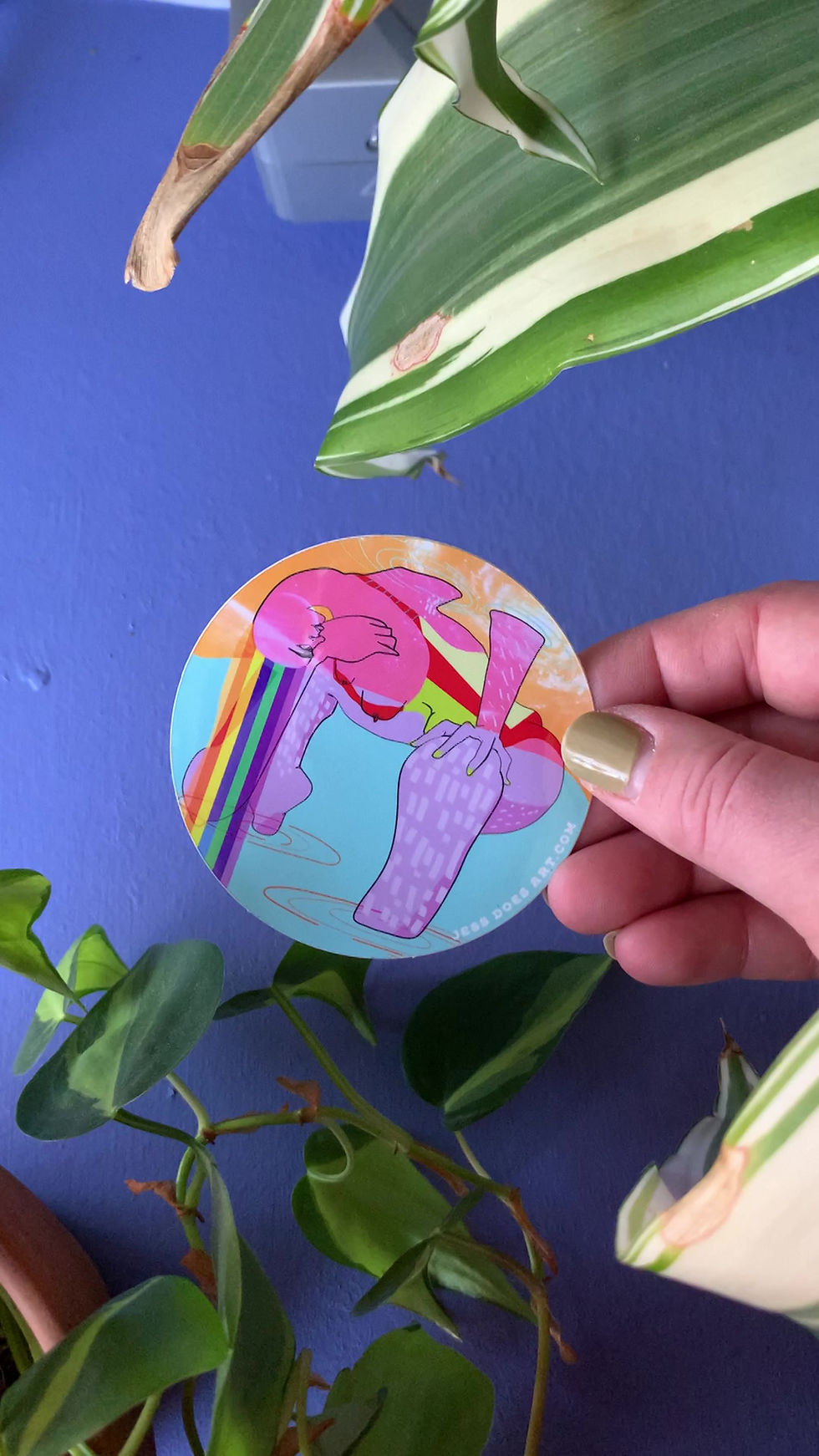 Thumbnail: "Holy Water" Round Sticker