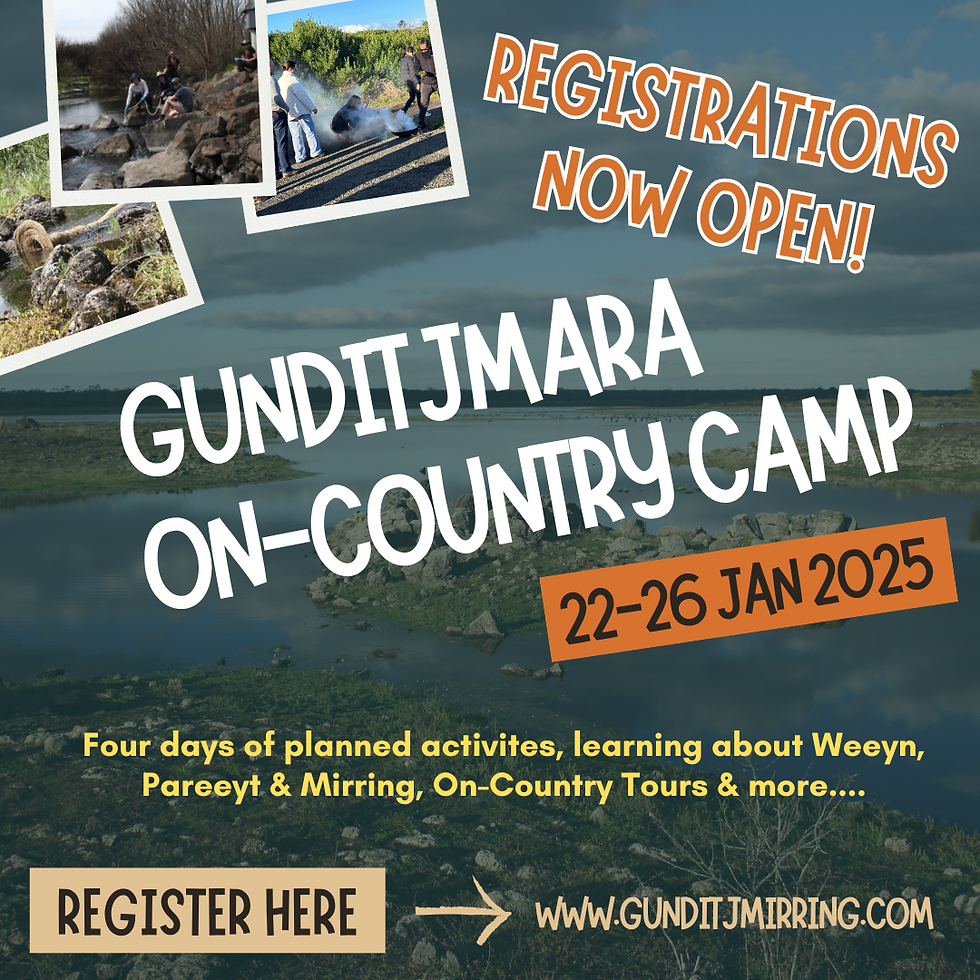 REGISTER NOW! On-Country Camp