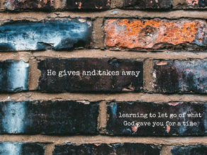 He gives and he takes away.