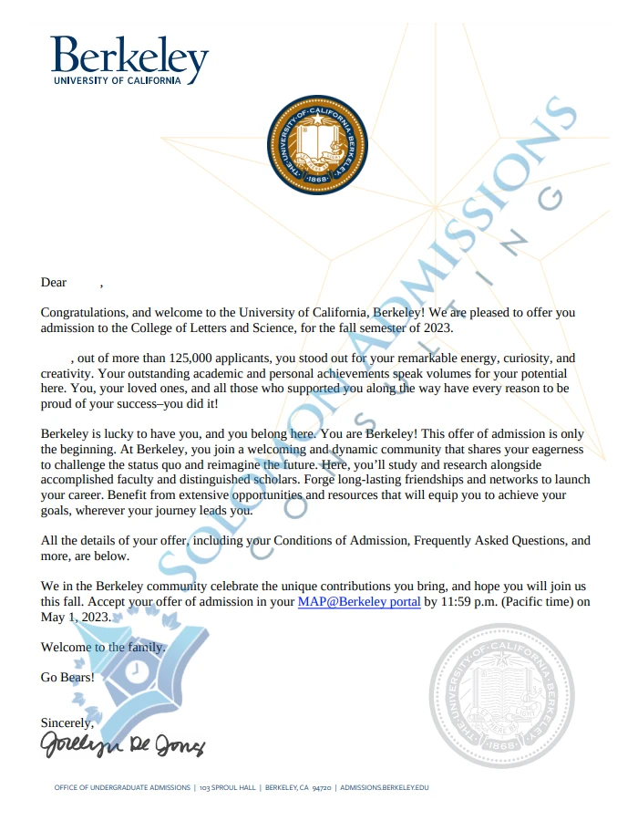 college admission letters 2021 UC Berkeley 2023 (1).webp