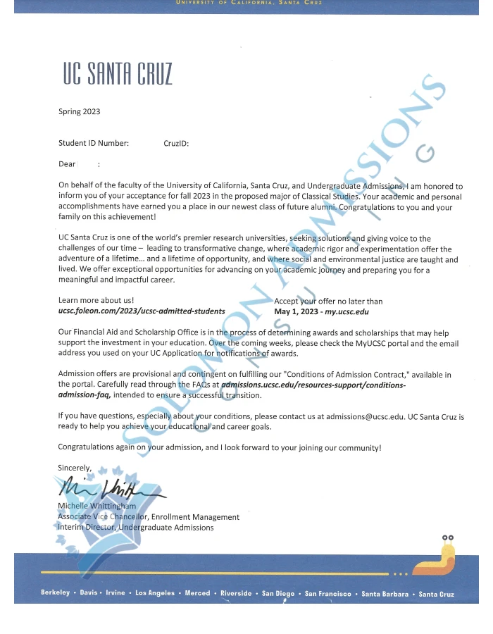 college admission letters 2021 UC Santa Cruz 2023.webp