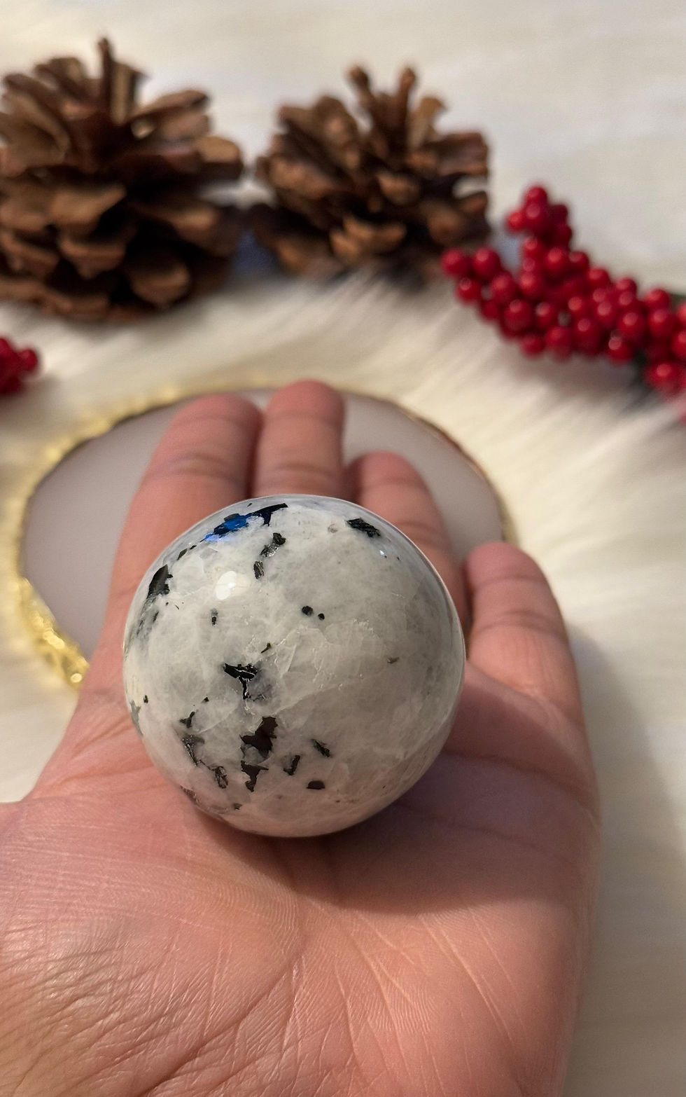 Rainbow Moonstone Sphere