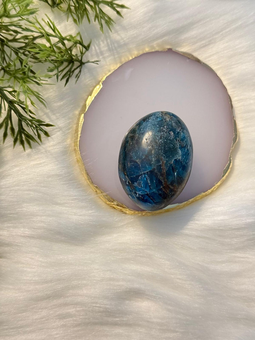 Blue Apatite Touchstone