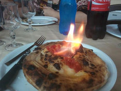 Etna in flame eruption