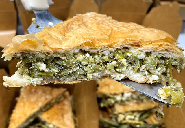 Greek Inspired Zucchini, Spinach, & Feta Pie w_ Preserved Meyer Lemon White Bean Salad.jpe