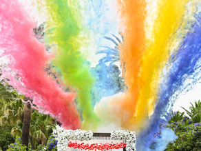 Coloured fireworks Marbella