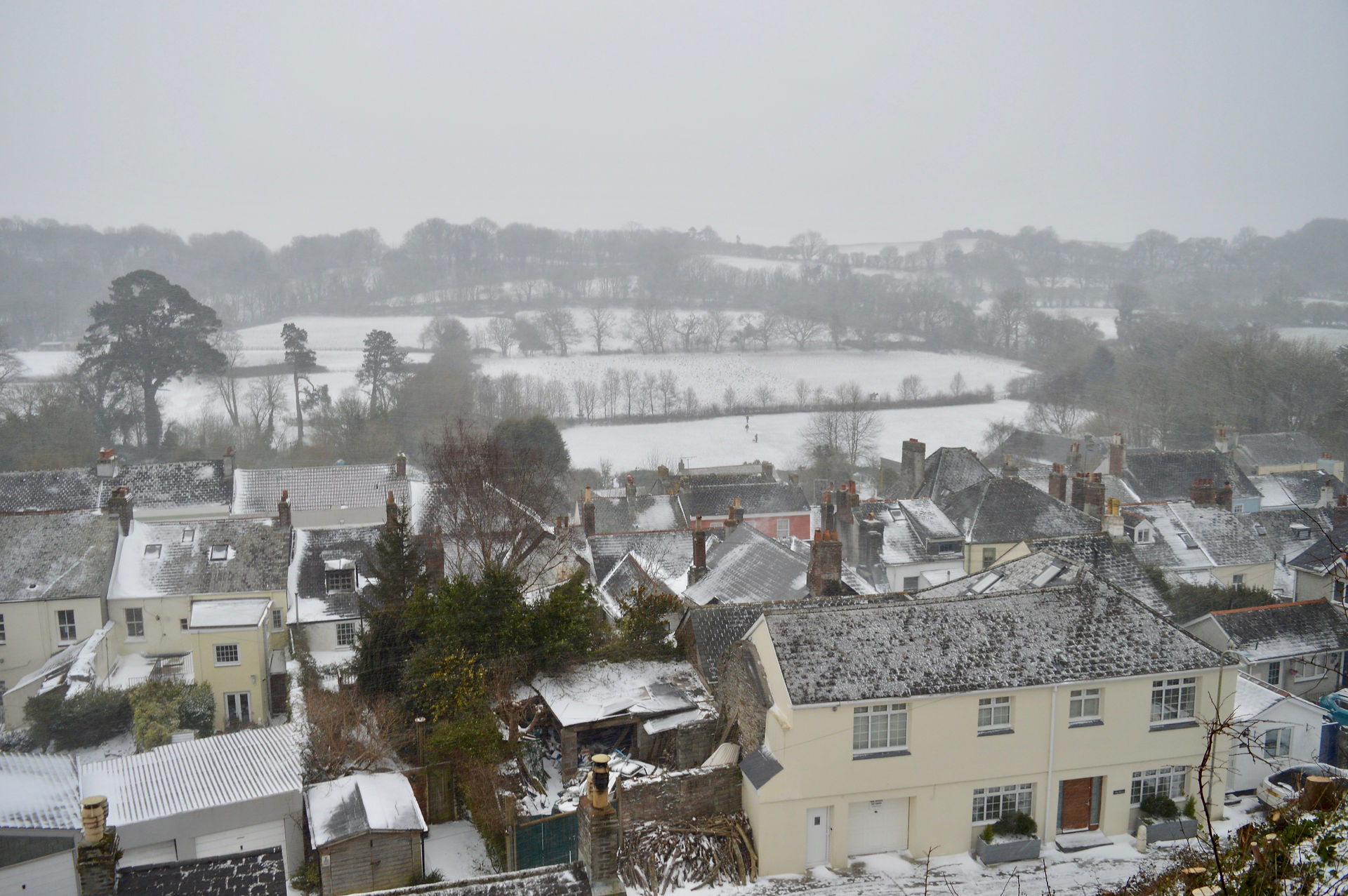 Plympton St Maurice in the snow