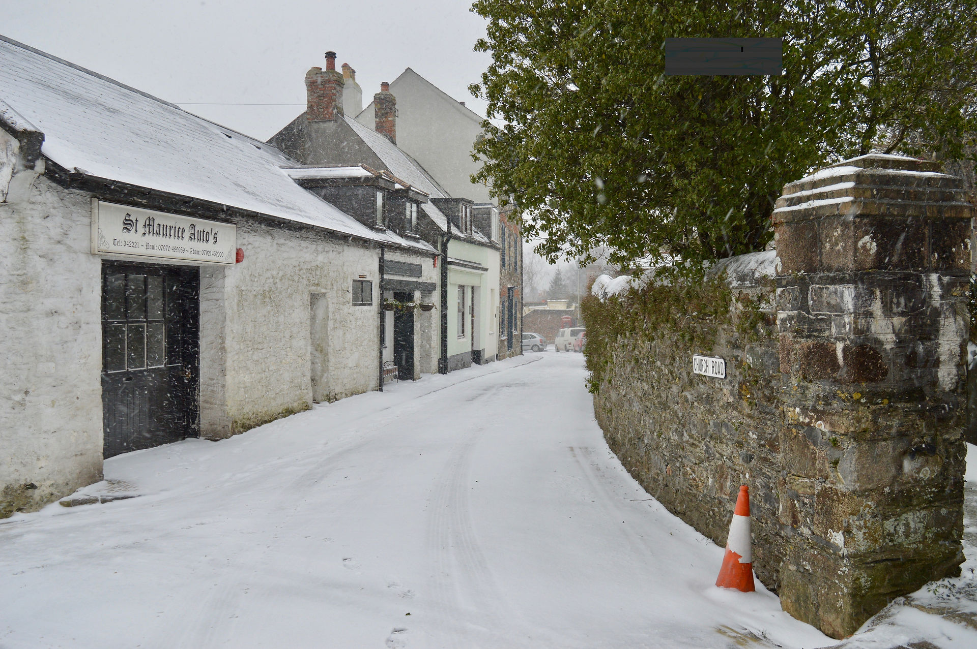 Plympton St Maurice in the snow