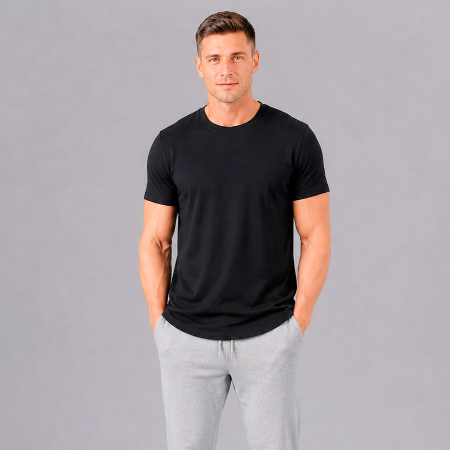 Thumbnail: T-Shirt Arlen Fitted Cotton