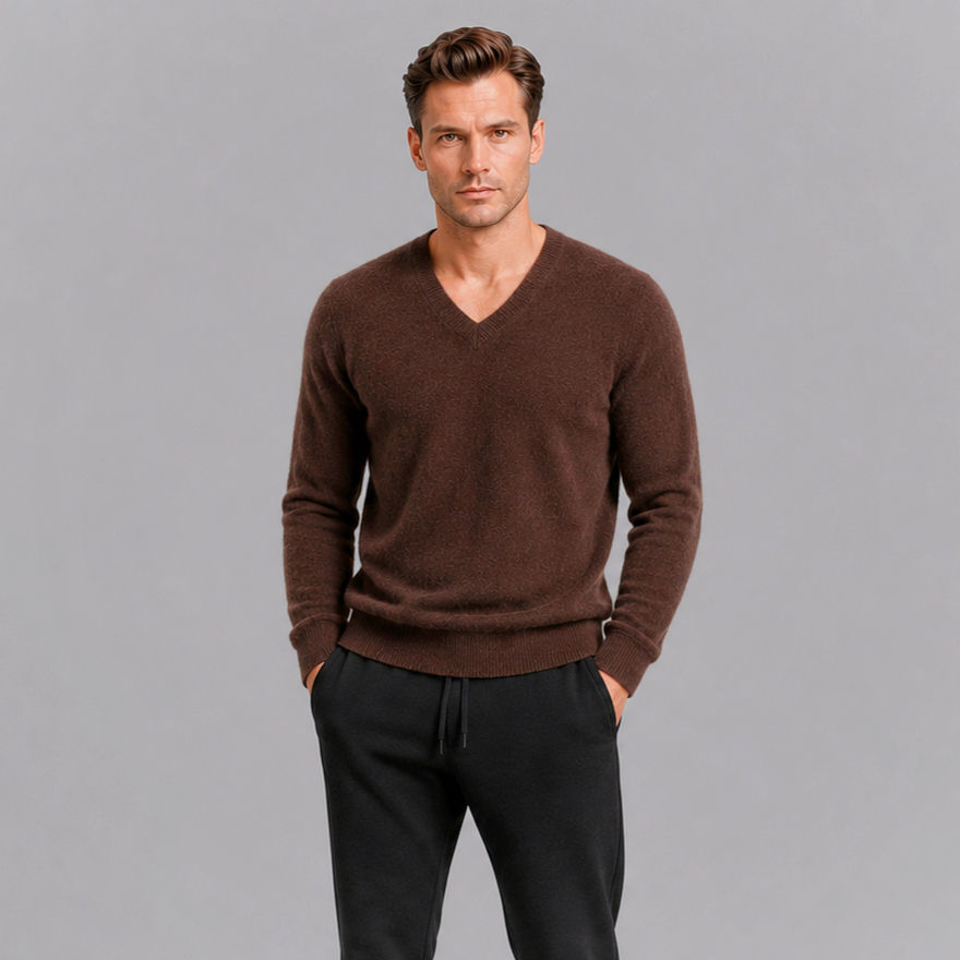V-Neck Soft Knit Sweater