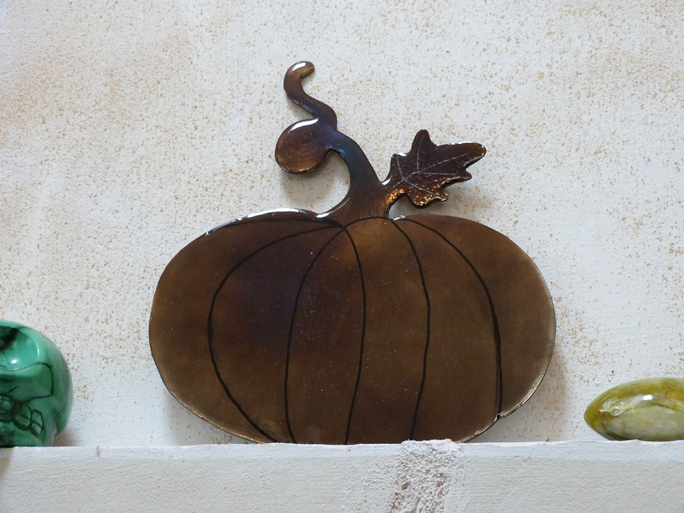 décoration citrouille en acier, déco halloween