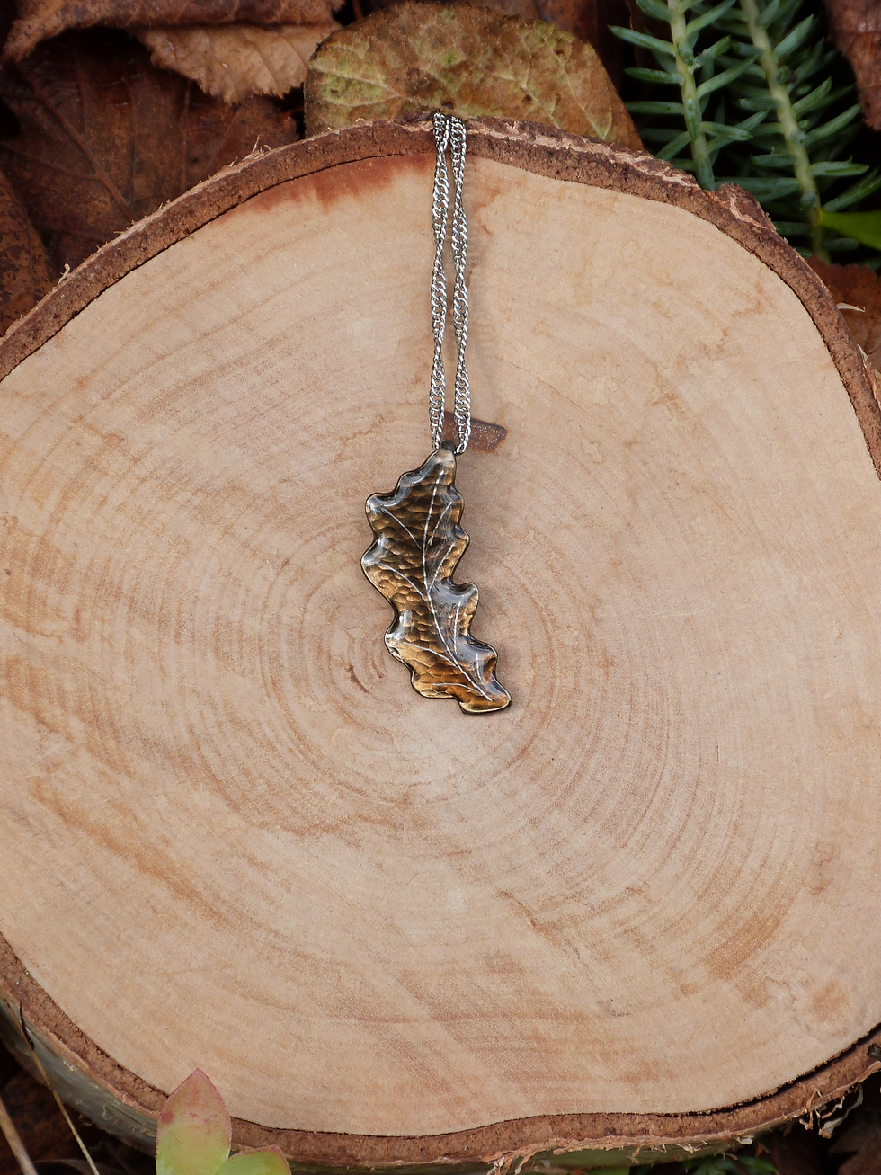 pendentif feuille de chêne